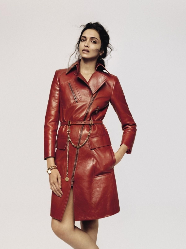 deepika padukone leather jacket