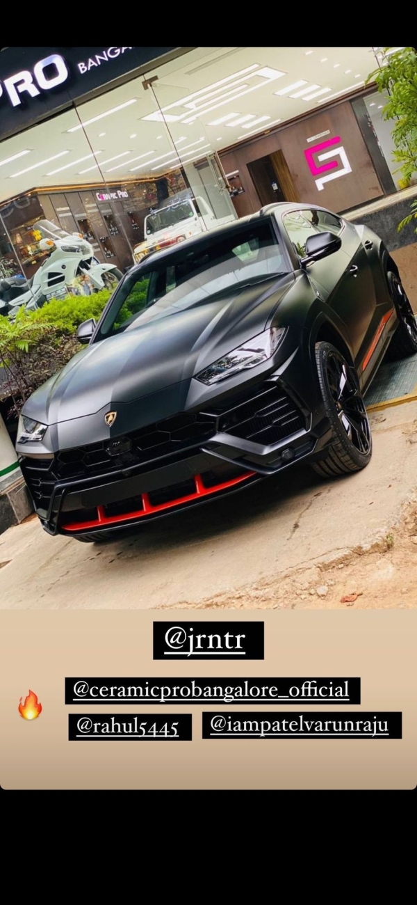 Young Tiger NTR purchased Urus Graphite Capsule Jr. NTR