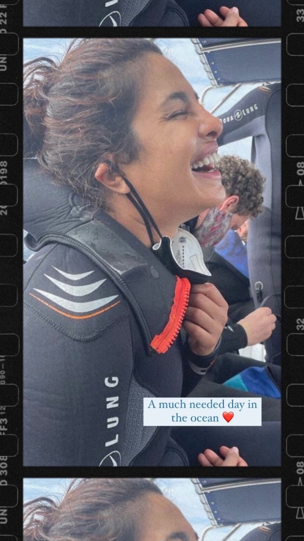 Priyanka Chopra enjoys scuba diving in Spain Photos Priyanka Chopra enjoys scuba diving in Spain Photos