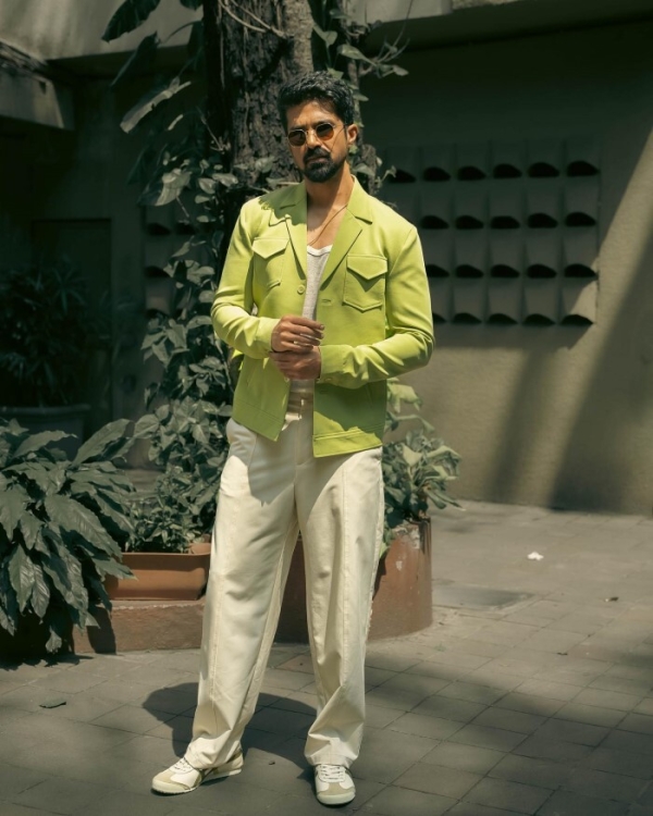 From Caramel Wrap Shirts to Lime Green Jackets Saqib Saleem’s Stylish